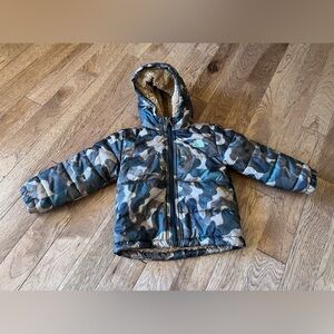 THE NORTH FACE BABY REVERSIBLE MT CHIMBO FULL ZIP HOODED Camo 18-24 months *read